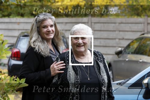 Hoofddorp 11 november 2018
Nelly Frijda met haar dochter bij feest Bram Biesterveld (Pommetje Horlepiep)