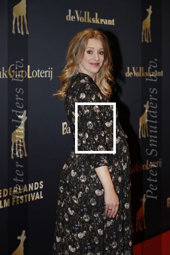 Utrecht 3 oktober 2018
Noortje Herlaar ( zwanger) en haar vriend Barry Atsma bij de nederlandse filmdagen.