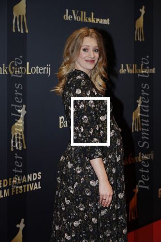 Utrecht 3 oktober 2018
Noortje Herlaar ( zwanger) en haar vriend Barry Atsma bij de nederlandse filmdagen.