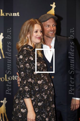 Utrecht 3 oktober 2018
Noortje Herlaar ( zwanger) en haar vriend Barry Atsma bij de nederlandse filmdagen.