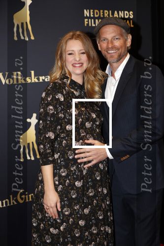 Utrecht 3 oktober 2018
Noortje Herlaar ( zwanger) en haar vriend Barry Atsma bij de nederlandse filmdagen.