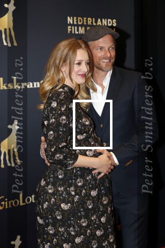 Utrecht 3 oktober 2018
Noortje Herlaar ( zwanger) en haar vriend Barry Atsma bij de nederlandse filmdagen.