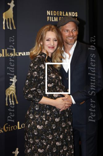 Utrecht 3 oktober 2018
Noortje Herlaar ( zwanger) en haar vriend Barry Atsma bij de nederlandse filmdagen.