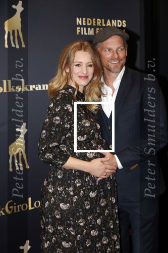 Utrecht 3 oktober 2018
Noortje Herlaar ( zwanger) en haar vriend Barry Atsma bij de nederlandse filmdagen.