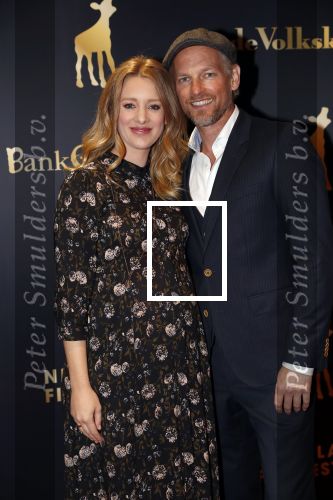 Utrecht 3 oktober 2018
Noortje Herlaar ( zwanger) en haar vriend Barry Atsma bij de nederlandse filmdagen.