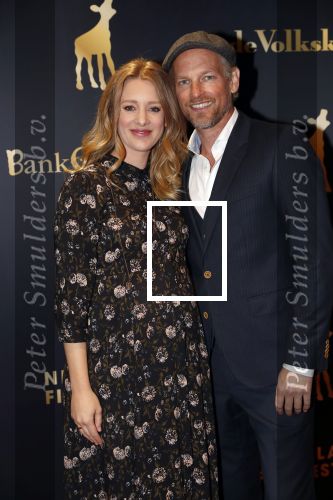 Utrecht 3 oktober 2018
Noortje Herlaar ( zwanger) en haar vriend Barry Atsma bij de nederlandse filmdagen.