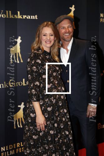 Utrecht 3 oktober 2018
Noortje Herlaar ( zwanger) en haar vriend Barry Atsma bij de nederlandse filmdagen.