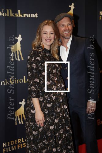 Utrecht 3 oktober 2018
Noortje Herlaar ( zwanger) en haar vriend Barry Atsma bij de nederlandse filmdagen.