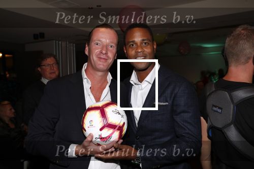 Amsterdam 4 oktober 2018
Gala ten bate van het Kluivert Dog rescue center op Curacao (patrick en Rosanna Kluivert) in het Pescana Hotel. Patrick met Marc Schroder