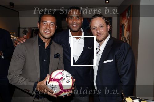 Amsterdam 4 oktober 2018
Gala ten bate van het Kluivert Dog rescue center op Curacao (patrick en Rosanna Kluivert) in het Pescana Hotel. Patrick met Benjamin Nijdam en Danny Landzaat