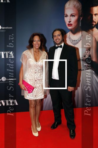 Amsterdam 22 augustus 2018
Premiere Evita in carre. Paula Patricio en zoon Miro Temming