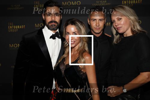 Amsterdam 4 oktober 2018
Feest ivm 10 jarig bestaan van Momo in Amsterdam. Renee Vervoorn met man Guy v d Reijden en Regina Romeijn met man