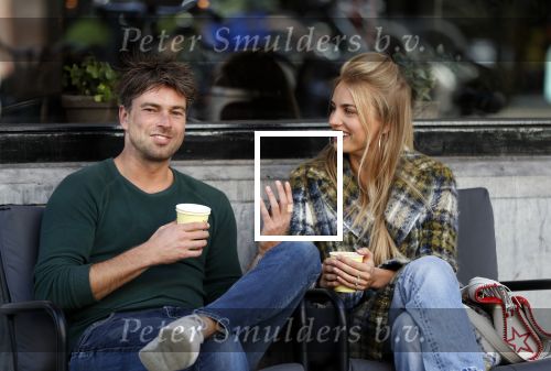 Amsterdam 3 oktober 2018
Rick Brandsteder met zijn vriendin Roosje Kuizenga op terras.