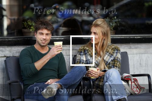 Amsterdam 3 oktober 2018
Rick Brandsteder met zijn vriendin Roosje Kuizenga op terras.