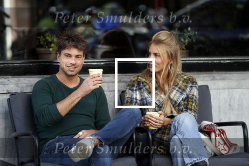 Amsterdam 3 oktober 2018
Rick Brandsteder met zijn vriendin Roosje Kuizenga op terras.