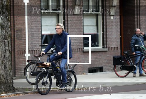 Amsterdam 23 oktober 2018
Robert Kranenborg op zijn electrische fiets.
