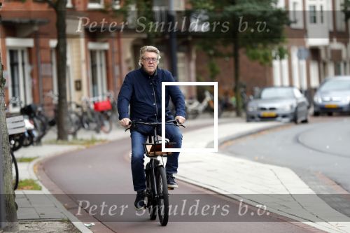 Amsterdam 23 oktober 2018
Robert Kranenborg op zijn electrische fiets.