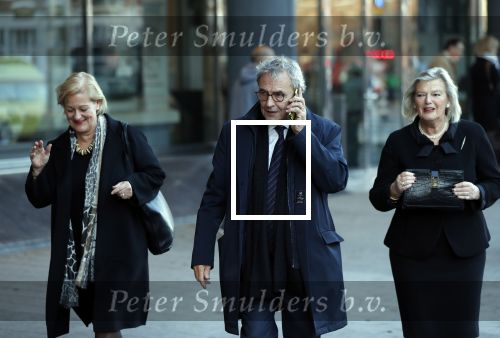 Amsterdam 27 oktober 2018
Herdenkingsdienst voor Wim Kok in het Concertgebouw van Amsterdam. Roger van Boxtel met zijn vrouw