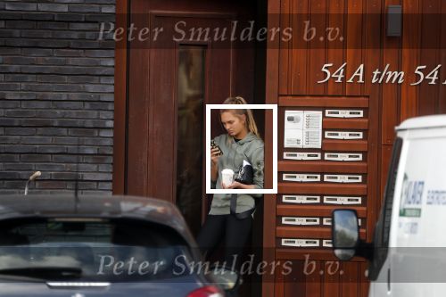 Amsterdam 17 oktober 2018
Romee Strijd en haar man Laurens v leeuwen op terras in amsterdam en bij hun appartement dat ze afgelopen zomer gekocht hebben.
