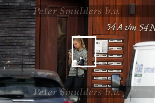 Amsterdam 17 oktober 2018
Romee Strijd en haar man Laurens v leeuwen op terras in amsterdam en bij hun appartement dat ze afgelopen zomer gekocht hebben.