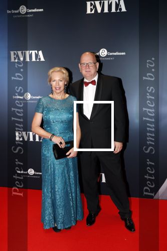 Amsterdam 22 augustus 2018
Premiere Evita in carre. Ruud de Graaf en partner Margreet Duin