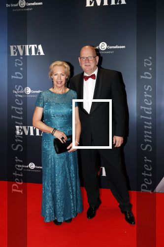 Amsterdam 22 augustus 2018
Premiere Evita in carre. Ruud de Graaf en partner Margreet Duin