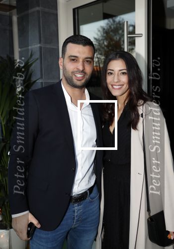Amsterdam 4 oktober 2018
Gala ten bate van het Kluivert Dog rescue center op Curacao (patrick en Rosanna Kluivert) in het Pescana Hotel. Soufian Asafiati met zijn vrouw