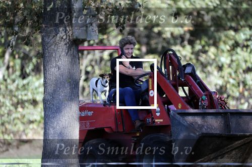 Boekel 10 oktober 2018
Steffi Verhagen aan het werk bij haar boerderij. In beokel zijn momenteel veel wolven waar jacht op wordt gemaakt door jagers.