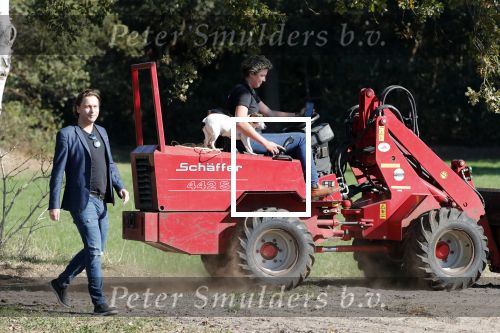Boekel 10 oktober 2018
Steffi Verhagen aan het werk bij haar boerderij. In beokel zijn momenteel veel wolven waar jacht op wordt gemaakt door jagers.