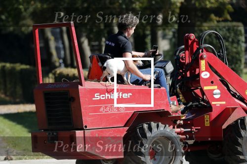 Boekel 10 oktober 2018
Steffi Verhagen aan het werk bij haar boerderij. In beokel zijn momenteel veel wolven waar jacht op wordt gemaakt door jagers.