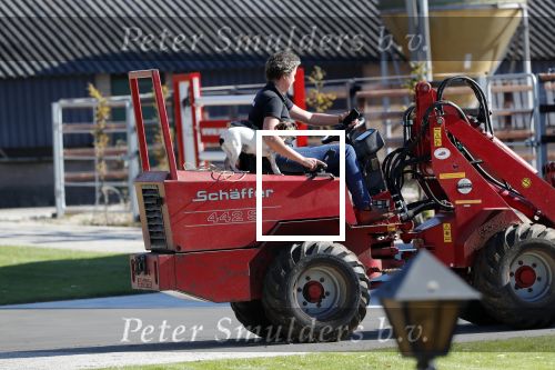 Boekel 10 oktober 2018
Steffi Verhagen aan het werk bij haar boerderij. In beokel zijn momenteel veel wolven waar jacht op wordt gemaakt door jagers.