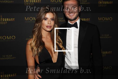 Amsterdam 4 oktober 2018
Feest ivm 10 jarig bestaan van Momo in Amsterdam. Stephanie Tency met een vriend