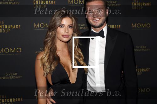 Amsterdam 4 oktober 2018
Feest ivm 10 jarig bestaan van Momo in Amsterdam. Stephanie Tency met een vriend