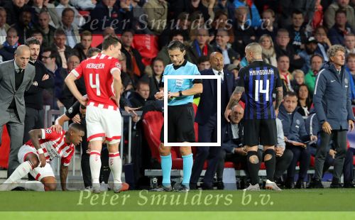 Eindhoven, 3 Oktober 2018 2e wedstrijd CL Seizoen 2018-2019
PSV-Internazionale Milan, eindstand 1-2
Steven Bergwijn