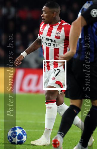 Eindhoven, 3 Oktober 2018 2e wedstrijd CL Seizoen 2018-2019
PSV-Internazionale Milan, eindstand 1-2
Steven Bergwijn