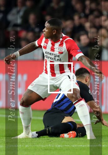 Eindhoven, 3 Oktober 2018 2e wedstrijd CL Seizoen 2018-2019
PSV-Internazionale Milan, eindstand 1-2
Steven Bergwijn