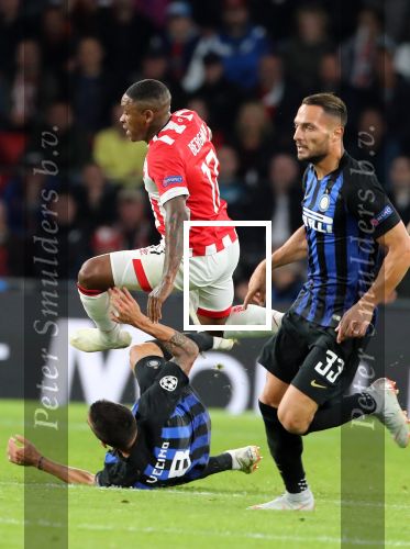 Eindhoven, 3 Oktober 2018 2e wedstrijd CL Seizoen 2018-2019
PSV-Internazionale Milan, eindstand 1-2
Steven Bergwijn