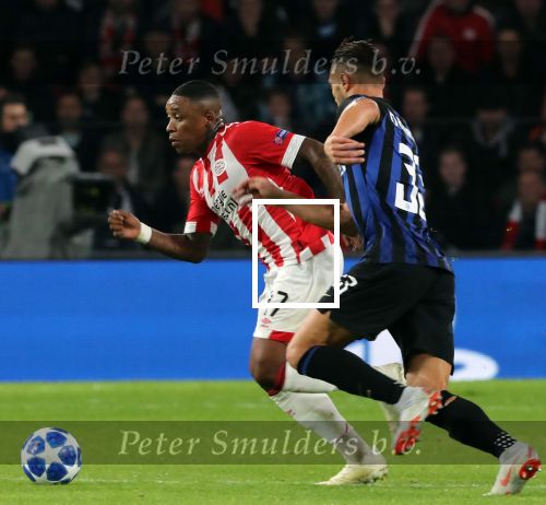 Eindhoven, 3 Oktober 2018 2e wedstrijd CL Seizoen 2018-2019
PSV-Internazionale Milan, eindstand 1-2
Steven Bergwijn