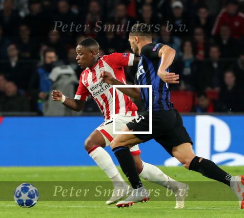 Eindhoven, 3 Oktober 2018 2e wedstrijd CL Seizoen 2018-2019
PSV-Internazionale Milan, eindstand 1-2
Steven Bergwijn