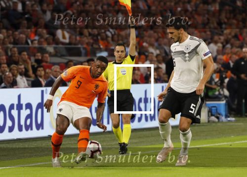 Amsterdam, 13 Oktober 2018
Nederland-/Duitsland , eindstand 3-0
Debuut voor Denzel Dumfries en Steven Bergwijn van PSV