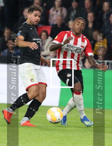 Eindhoven, 20 Oktober 2018 Kompetitiewedstrijd PSV-SC Emmen, eindstand 6-0 Seizoen 2018-2019
Steven Bergwijn