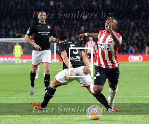 Eindhoven, 20 Oktober 2018 Kompetitiewedstrijd PSV-SC Emmen, eindstand 6-0 Seizoen 2018-2019
Steven Bergwijn