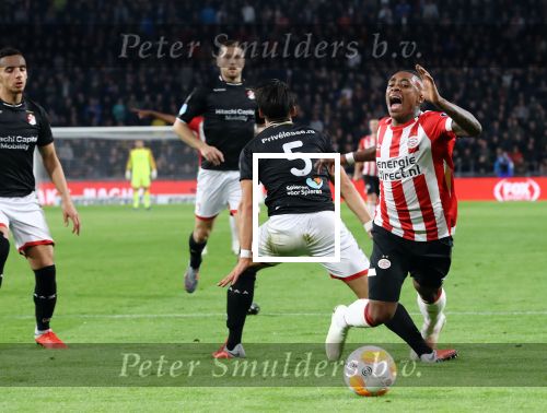 Eindhoven, 20 Oktober 2018 Kompetitiewedstrijd PSV-SC Emmen, eindstand 6-0 Seizoen 2018-2019
Steven Bergwijn