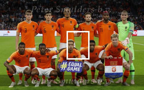 Amsterdam, 13 Oktober 2018
Nederland-/Duitsland , eindstand 3-0
Debuut voor Denzel Dumfries en Steven Bergwijn van PSV