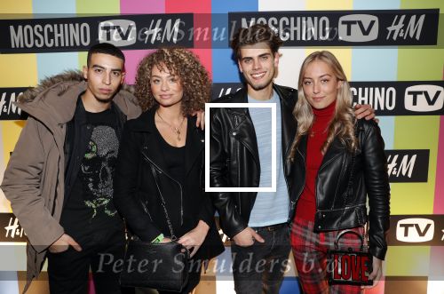 Amsterdam 5 november 2018
Presentatie samenwerking H&M en Moschino in escape. Tim v Riel met vriendin