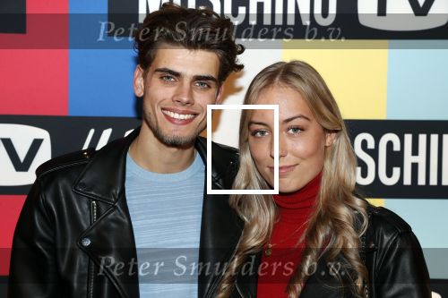 Amsterdam 5 november 2018
Presentatie samenwerking H&M en Moschino in escape. Tim v Riel met vriendin
