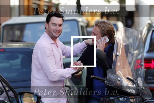 Amsterdam 16 oktober 2018
Wesly Bronkhorst en Tino Martin op de pc hooftstraat. Wesly is op zijn scooter.