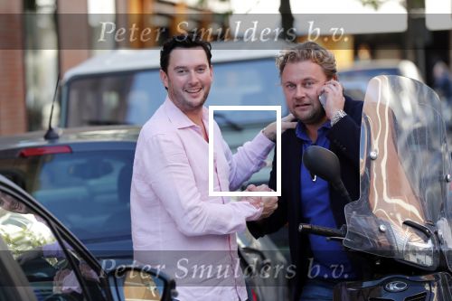 Amsterdam 16 oktober 2018
Wesly Bronkhorst en Tino Martin op de pc hooftstraat. Wesly is op zijn scooter.