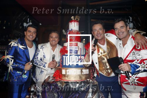 Amsterdam 5 november 2018
Opening Toppers party cafe met Jan Smit Jeroen v d Boom Rene Froger en Gerard Joling.
