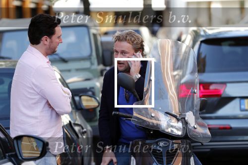 Amsterdam 16 oktober 2018
Wesly Bronkhorst en Tino Martin op de pc hooftstraat. Wesly is op zijn scooter.